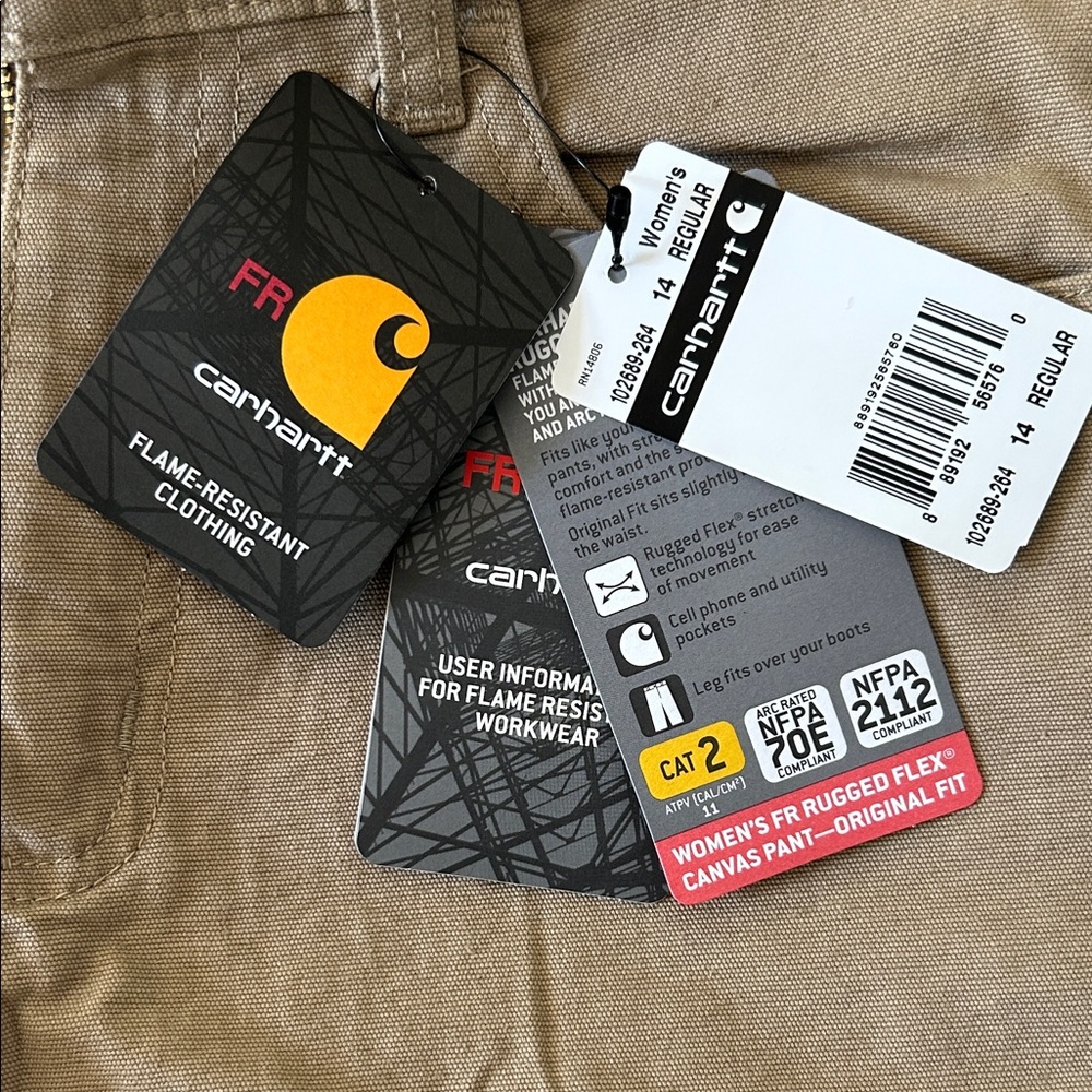 Carhartt Flame Resistant Canvas Pants - Khaki - Picture 2 of 11